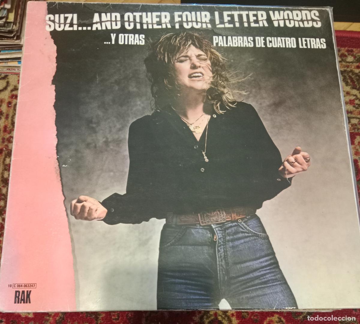 Discos de vinilo: Suzi Quatro &ndash; Suzi... And Other Four Letter Words Lp Espa&ntilde;a 1979