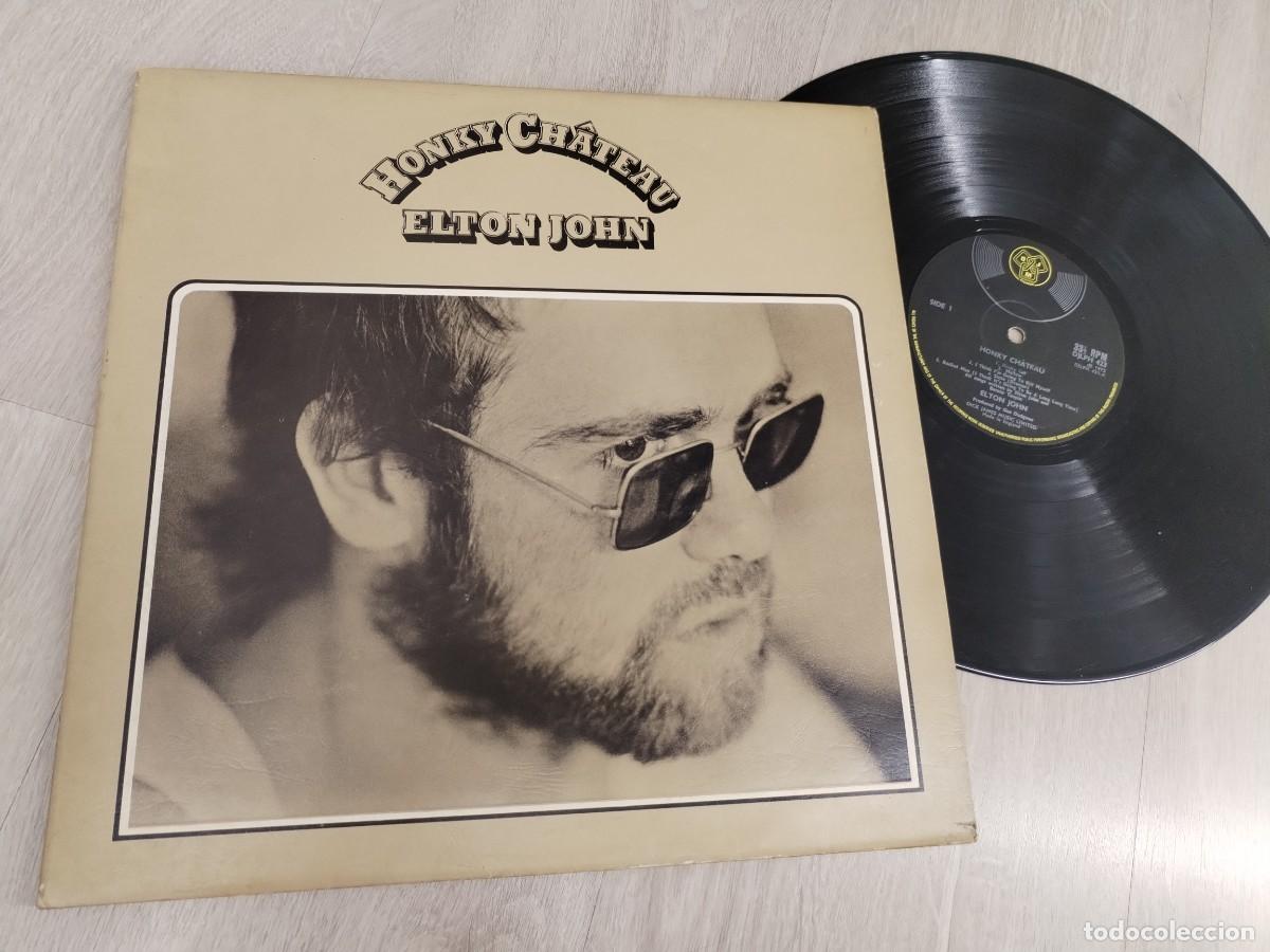 Discos de vinilo: ELTON JOHN - HONKY CHATEAU ..LP - GATEFOLD .1&ordf; ED. DE 1972 - EDICION ..U.K