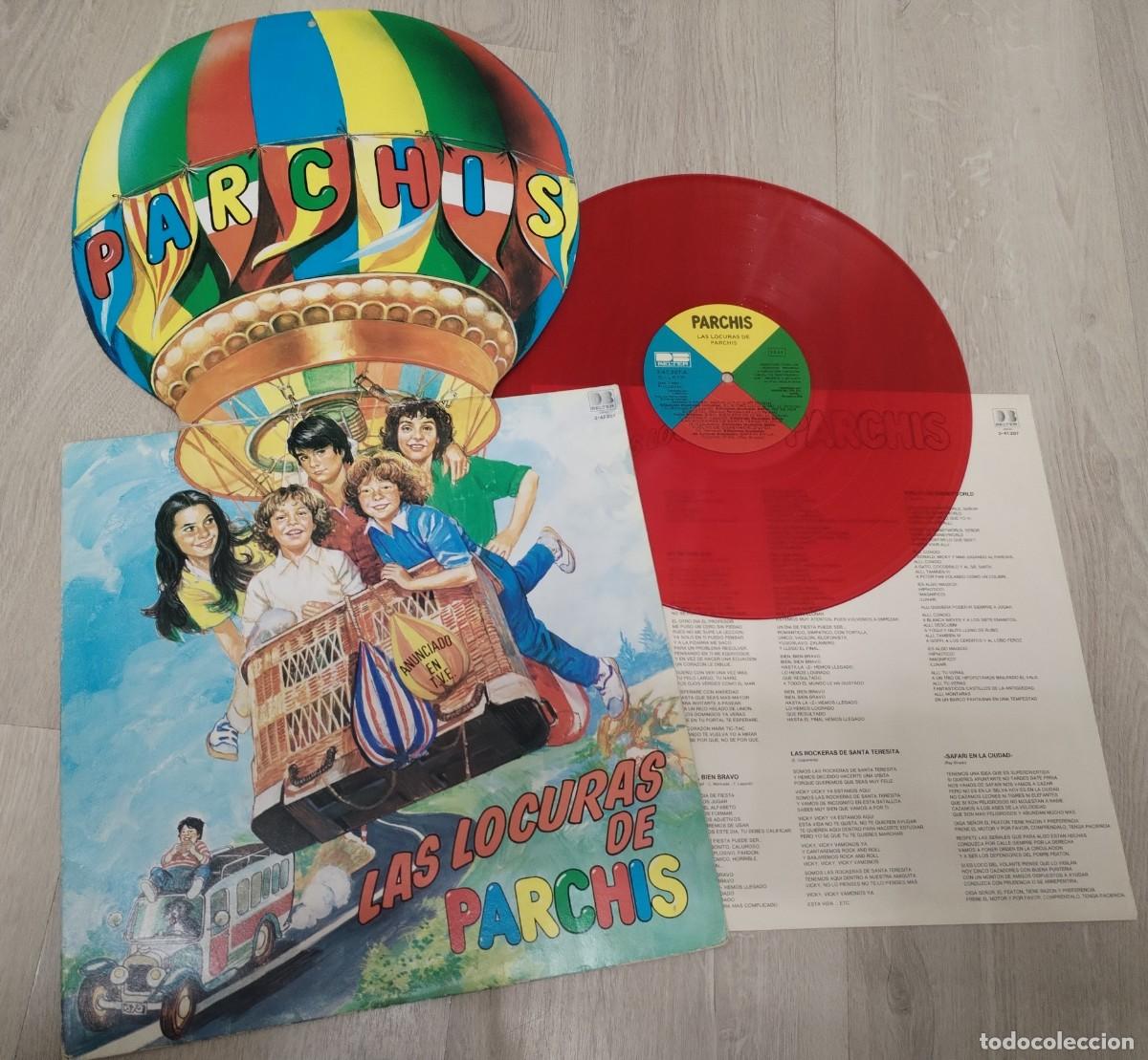 Discos de vinilo: PARCHIS - LAS LOCURAS DE PARCHIS ...LP DE BELTER - 1982 CON LETRAS ..LA PORTADA SE ABRE Y SALE GLOBO