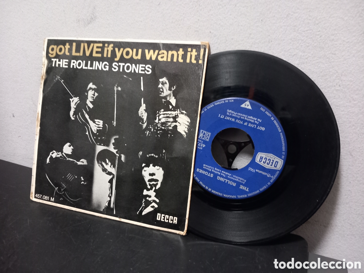 Discos de vinilo: ANTIGUO EP THE ROLLING STONES GOT LIVE IF YOU WANT IT! ORIGINAL