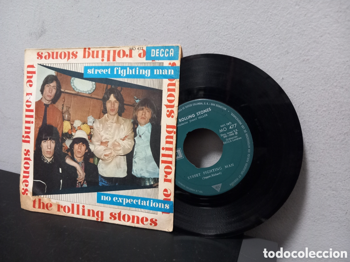 Discos de vinilo: ANTIGUO EP THE ROLLING STONES STREET FIGHTING MAN ORIGINAL
