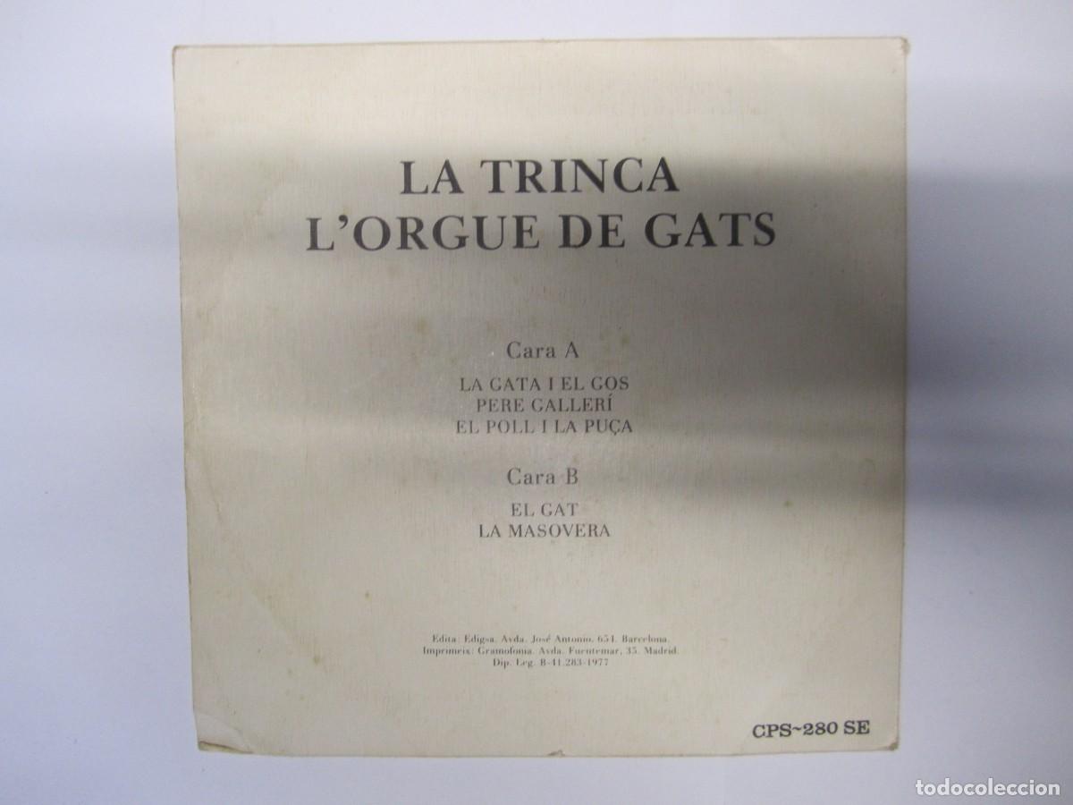 Discos de vinilo: disco vinilo single la trinca lorgue de gats - Foto 3