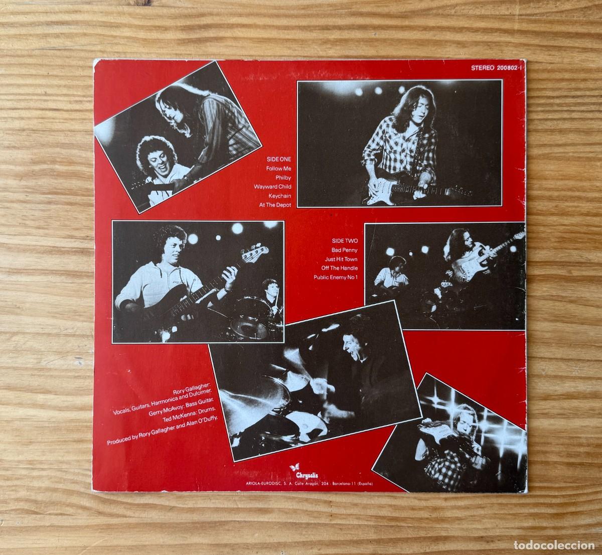 Discos de vinilo: Rory Gallagher - Top Priority. Spain 1979 - Foto 2