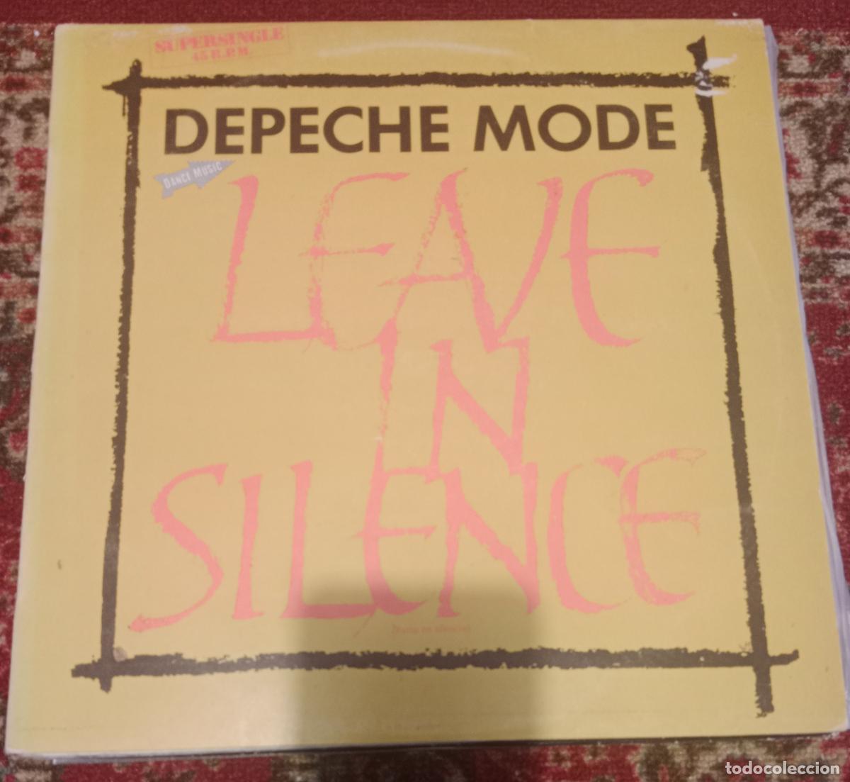 Discos de vinilo: Depeche Mode &ndash; Leave In Silence = Partir En Silencio Maxi Espa&ntilde;a 1982