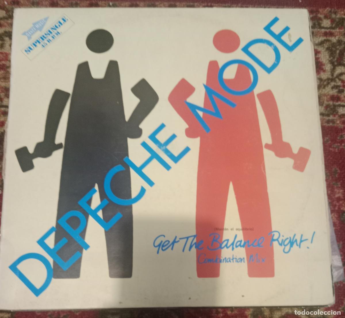 Discos de vinilo: Depeche Mode &ndash; Get The Balance Right! (Combination Mix) = Mant&eacute;n El Equilibrio Maxi