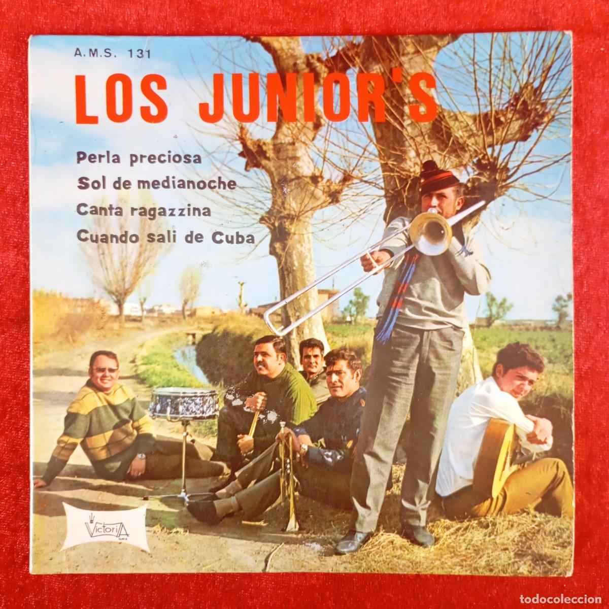 Discos de vinilo: LOS JUNIOR'S - PERLA PRECIOSA - SOL DE MEDIANOCHE - A.M.S. 131 - SINGLE - DISCO VINILO / 4171