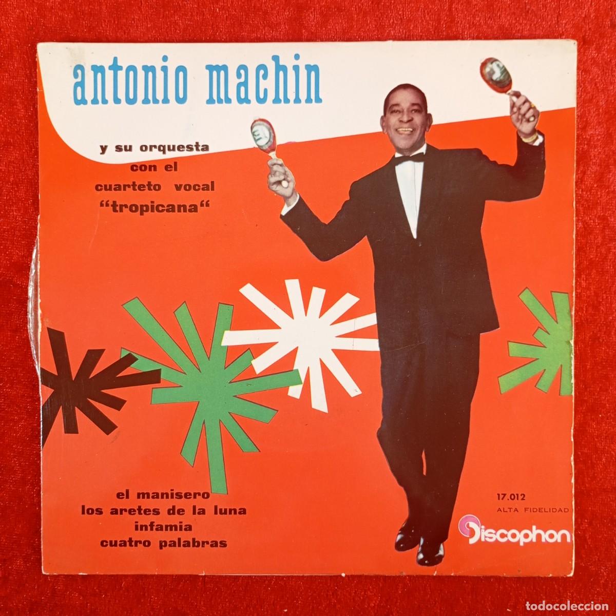Discos de vinilo: ANTONIO MACHIN Y SU ORQUESTA CON CUARTETO TROPICAL TROPICANA - 17.012 - SINGLE - DISCO VINILO / 4186