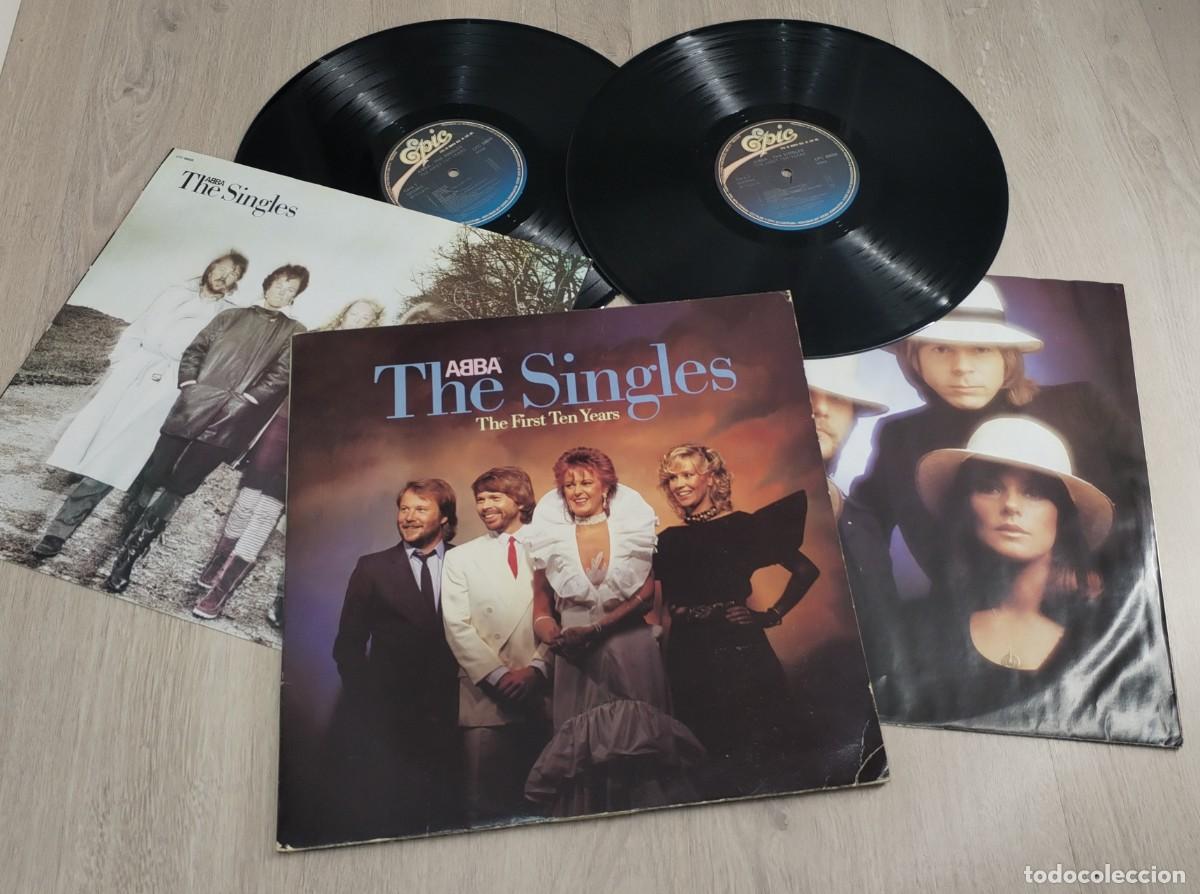 Discos de vinilo: ABBA - THE SINGLES ( The First Ten Years )..2LP&acute;S - GATEFOLD 1982 - 23 EXITOS - LEER DESCRIPCION