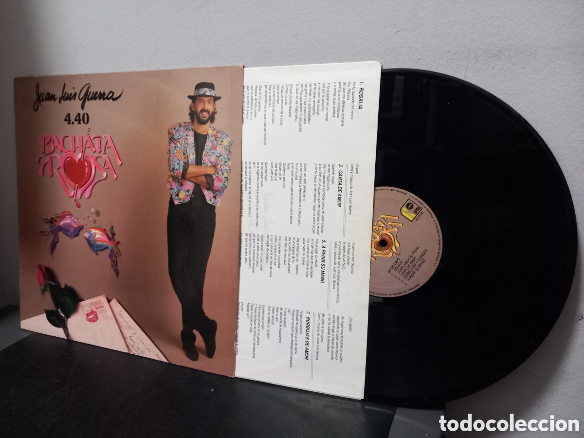 Discos de vinilo: ANTIGUO LP JUAN LUIS GUERRA 4.40 BACHATA ROSA ORIGINAL