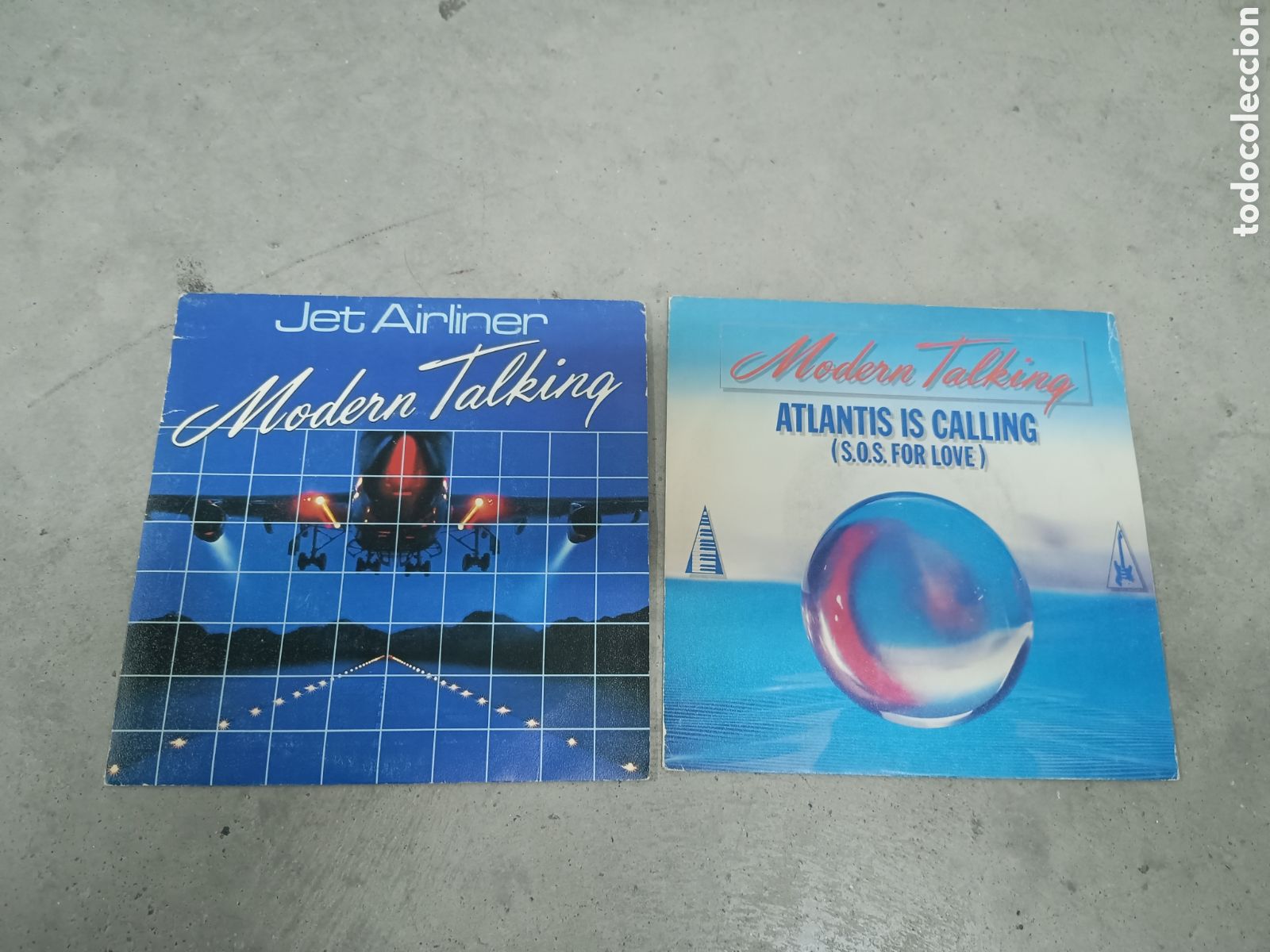 Discos de vinilo: MODERN TALKING 2 MAXI SINGLE - ATLANTIS FOR LOVE - JET AIRLINER - PROMOCIONAL 1986 Y 1987