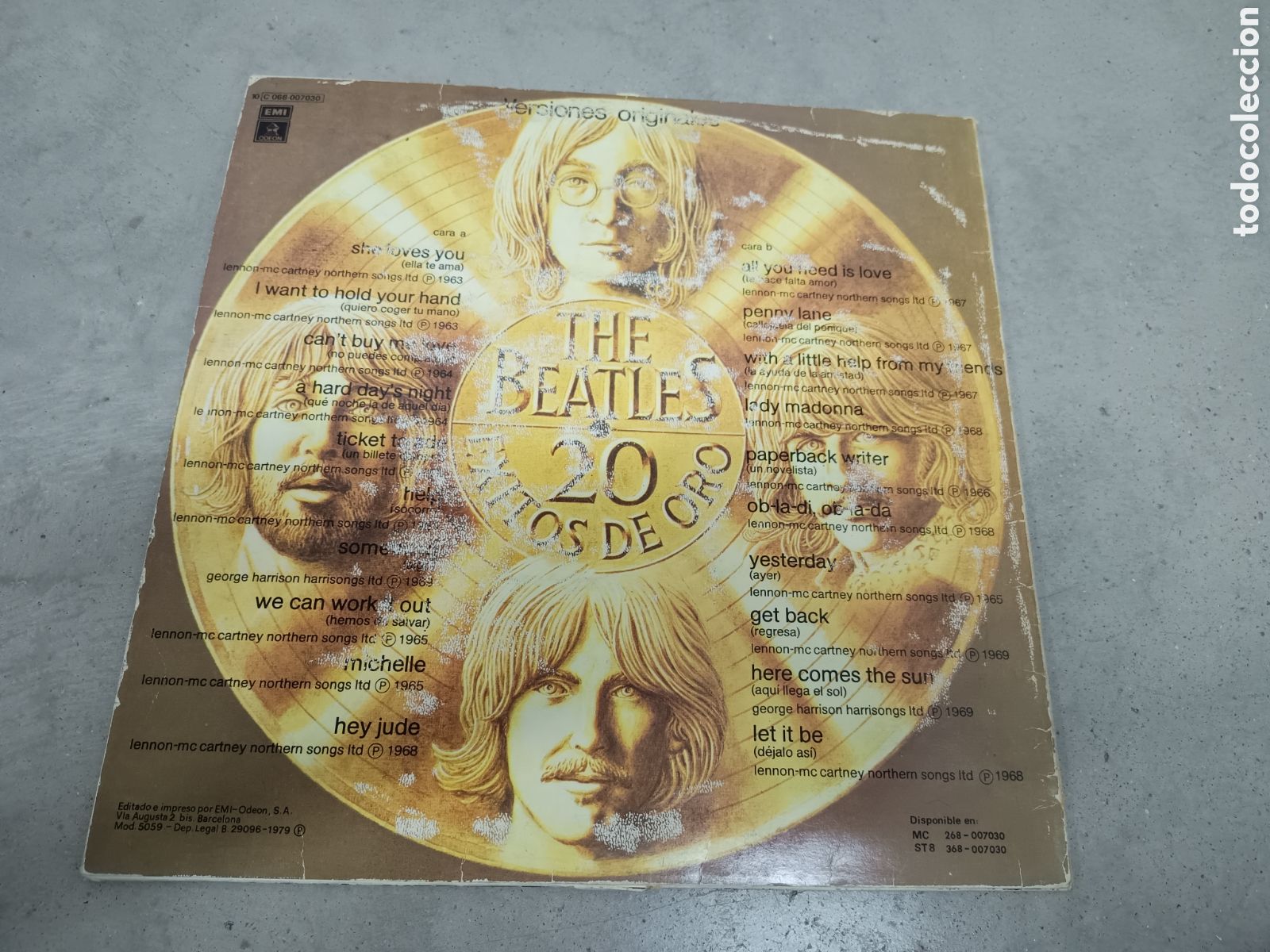 Discos de vinilo: LP THE BEATLES - 20 EXITOS DE ORO - 1979 - Foto 2