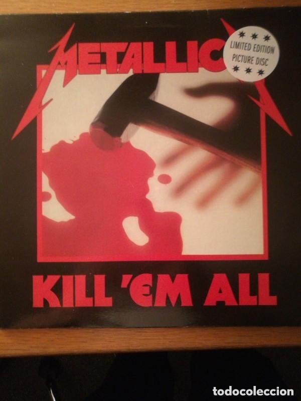 Disques de vinyle: METALLICA - KILL&acute;EM ALL ...LP - DISCO -PICTURE DISC ..LP DE U.K - NUEVO - INCLUYE POSTER