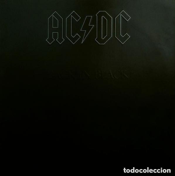 Dischi in vinile: AC/DC - BACK IN BLACK ..LP DE ATLANTIC - 1980 - NUEVA EDICION CION ENCARTES ..