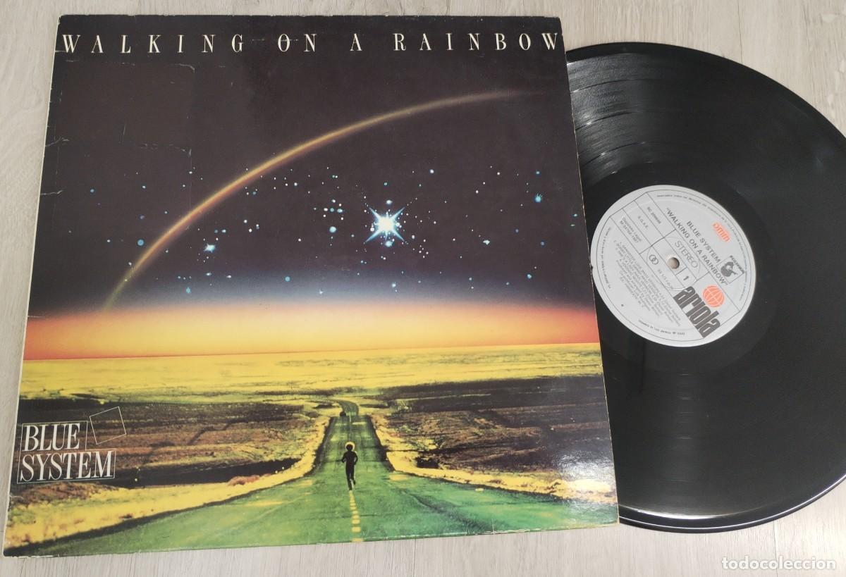Discos de vinilo: BLUE SYSTEM - WALKING ON A RAINBOW ..LP DE 1987 - BMG - ED. ESPA&Ntilde;OLA .. 6 MAXIS VERSIONES