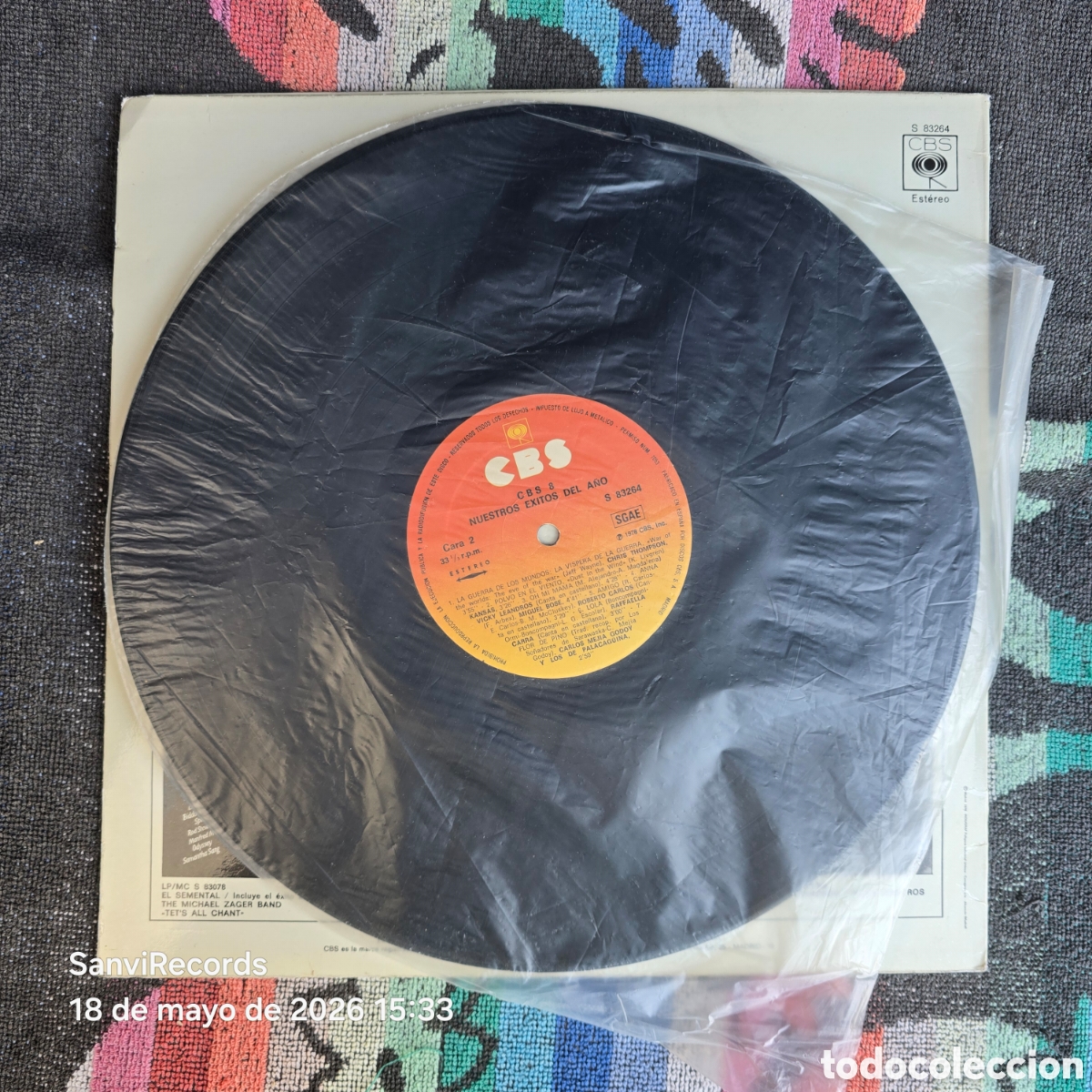 Discos de vinilo: [LP] CBS 8, NUESTROS &Eacute;XITOS DEL A&Ntilde;O (CBS) (1978) - Foto 2