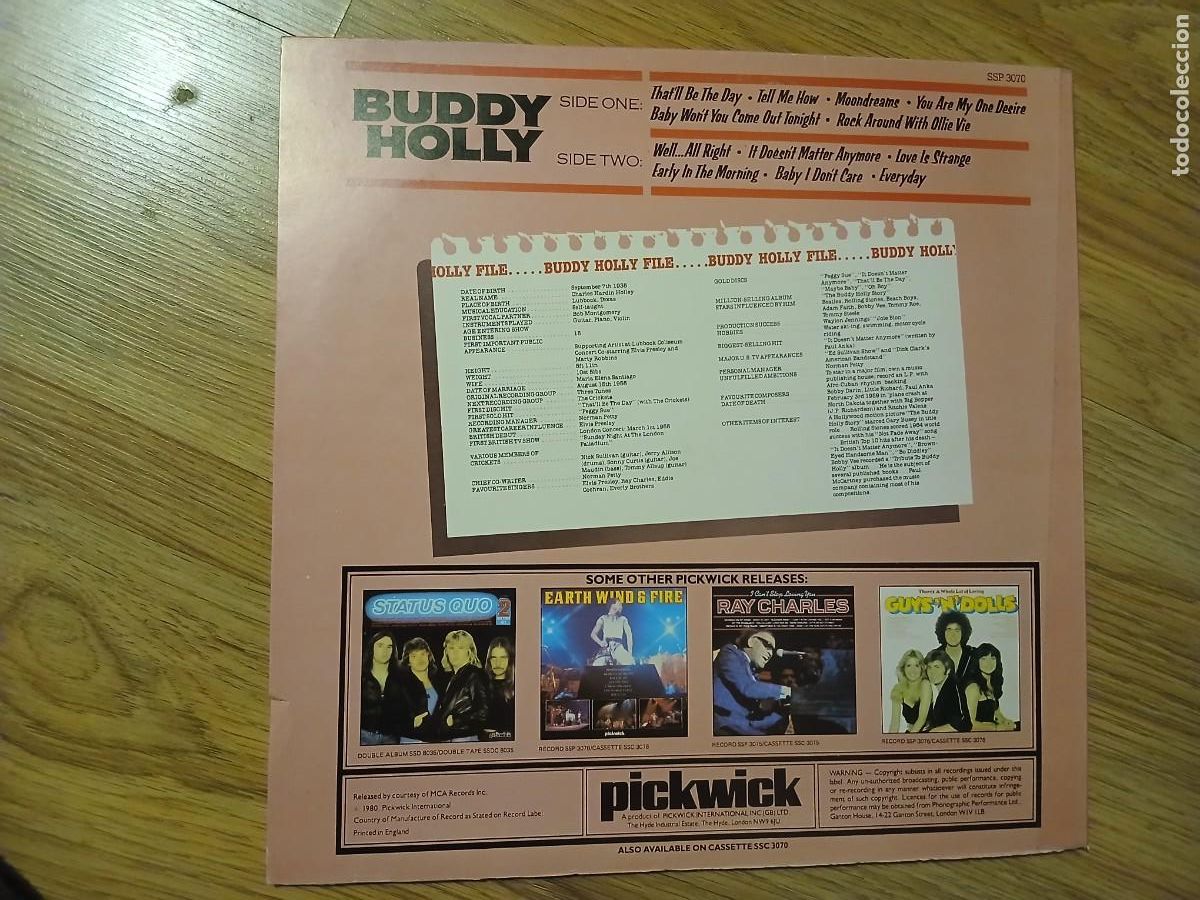Discos de vinilo: Buddy Holly - Super stars (&Eacute;xitos) - Foto 2