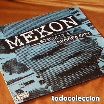 Disques de vinyle: Mekon feat Schoolly D, Skool's out. 12&rdquo;. Wall of sound, 1997. Edici&oacute;n UK.