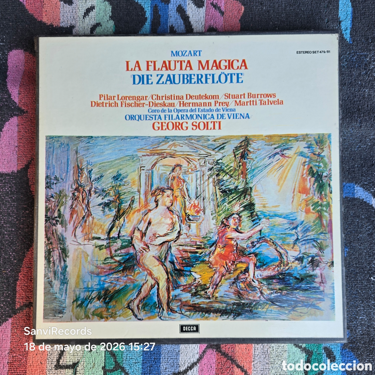 Discos de vinilo: [LP, BOX] MOZART, ORQUESTA FILARM&Oacute;NICA DE VIENA, GEORG SOLTI: LA FLAUTA M&Aacute;GICA (DECCA) (1981)