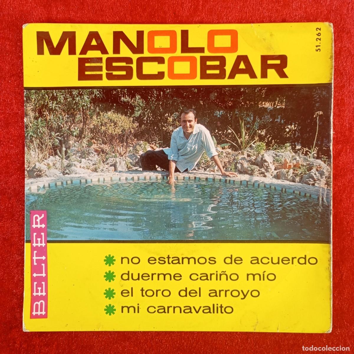 Discos de vinilo: MANOLO ESCOBAR - NO ESTAMOS DE ACUERDO - 51.262 - SINGLE - DISCO VINILO / 4192