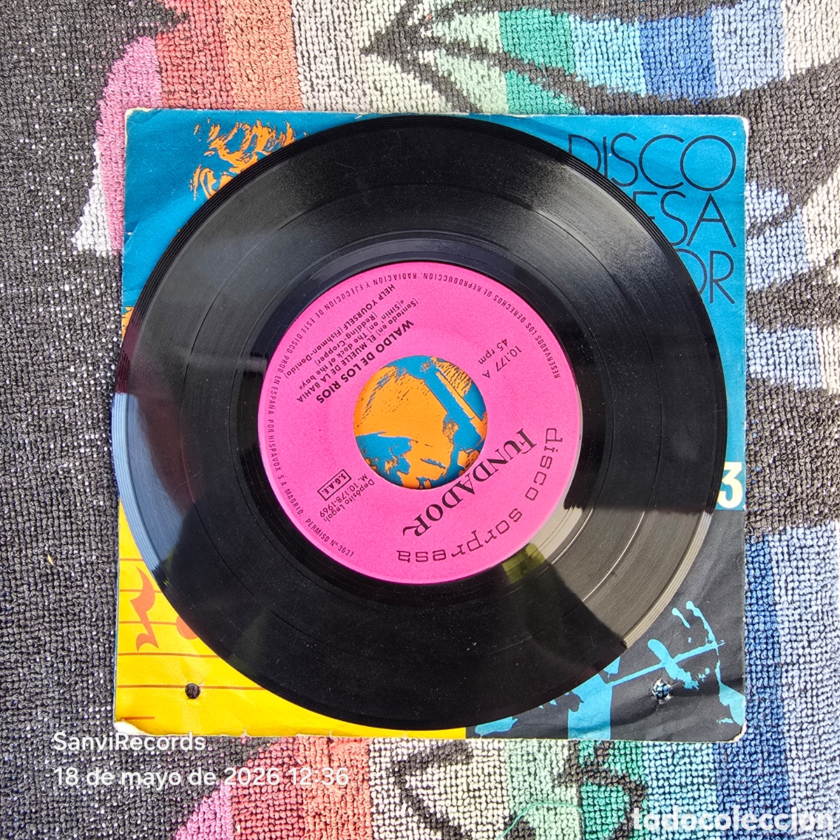 Discos de vinilo: [EP] WALDO DE LOS RIOS: EL MUELLE DE LA BAHIA... (FUNDADOR) (1969)