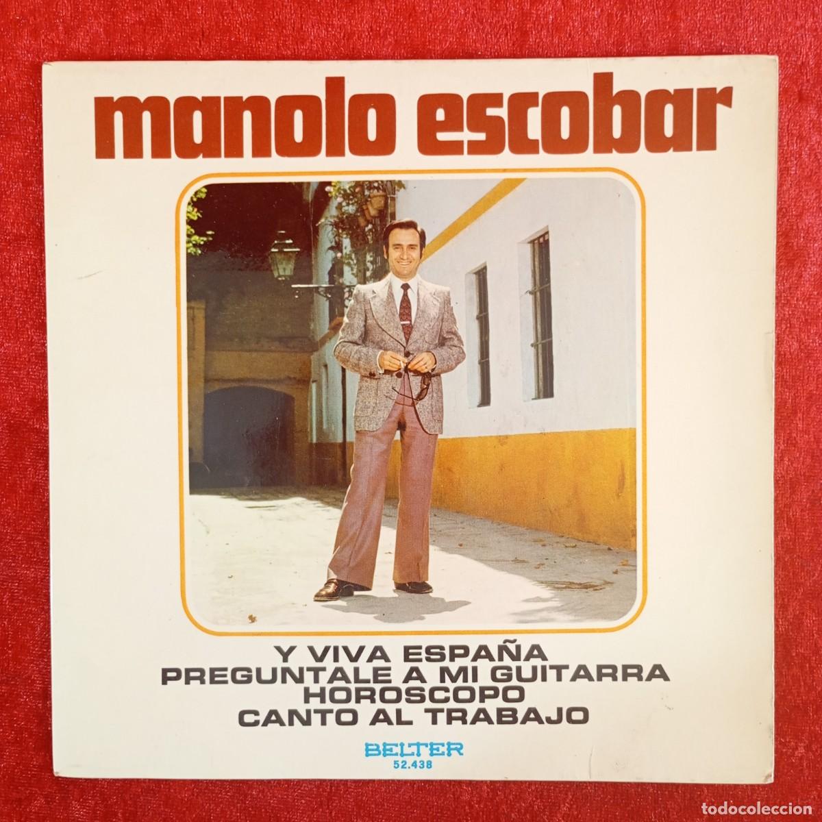 Discos de vinilo: MANOLO ESCOBAR - Y VIVA ESPA&Ntilde;A - PREGUNTALE A MI GUITARRA - 52.438 - SINGLE - DISCO VINILO / 4198