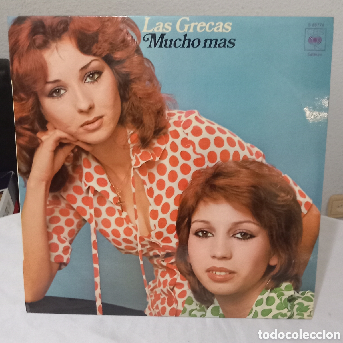 Discos de vinilo: LP LAS GRECAS/MUCHO M&Aacute;S(ENCARTE-POSTER DESPLEGABLE)1975 CBS/COMO NUEVO