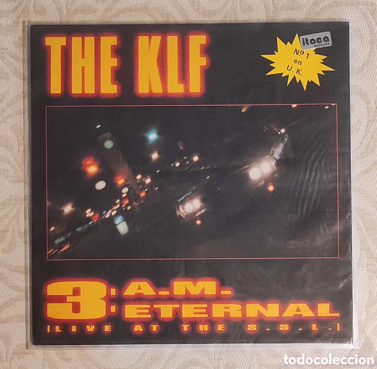 Discos de vinil: VINILO THE KLF &rdquo;3: A.M. ETERNAL ( LIVE AT THE S.S.L.) - LP 1990 - MUY BUEN ESTADO