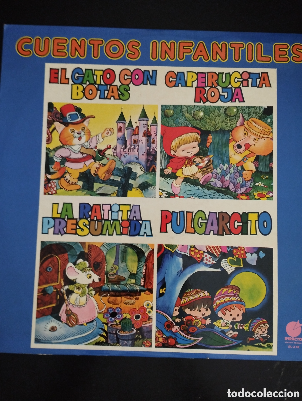 Discos de vinilo: Cuentos Infantiles. Vinilo 12&rdquo;. Impacto. EL-378