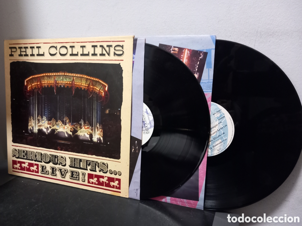 Discos de vinilo: ANTIGUO LP DOBLE PHILL COLLINS SERIOUS HITS ORIGINAL