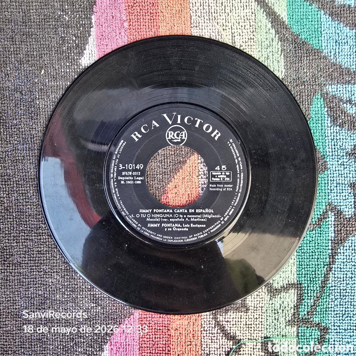 Discos de vinilo: [SINGLE] JIMMY FONTANA CANTA EN ESPA&Ntilde;OL (RCA VICTOR) (1965)