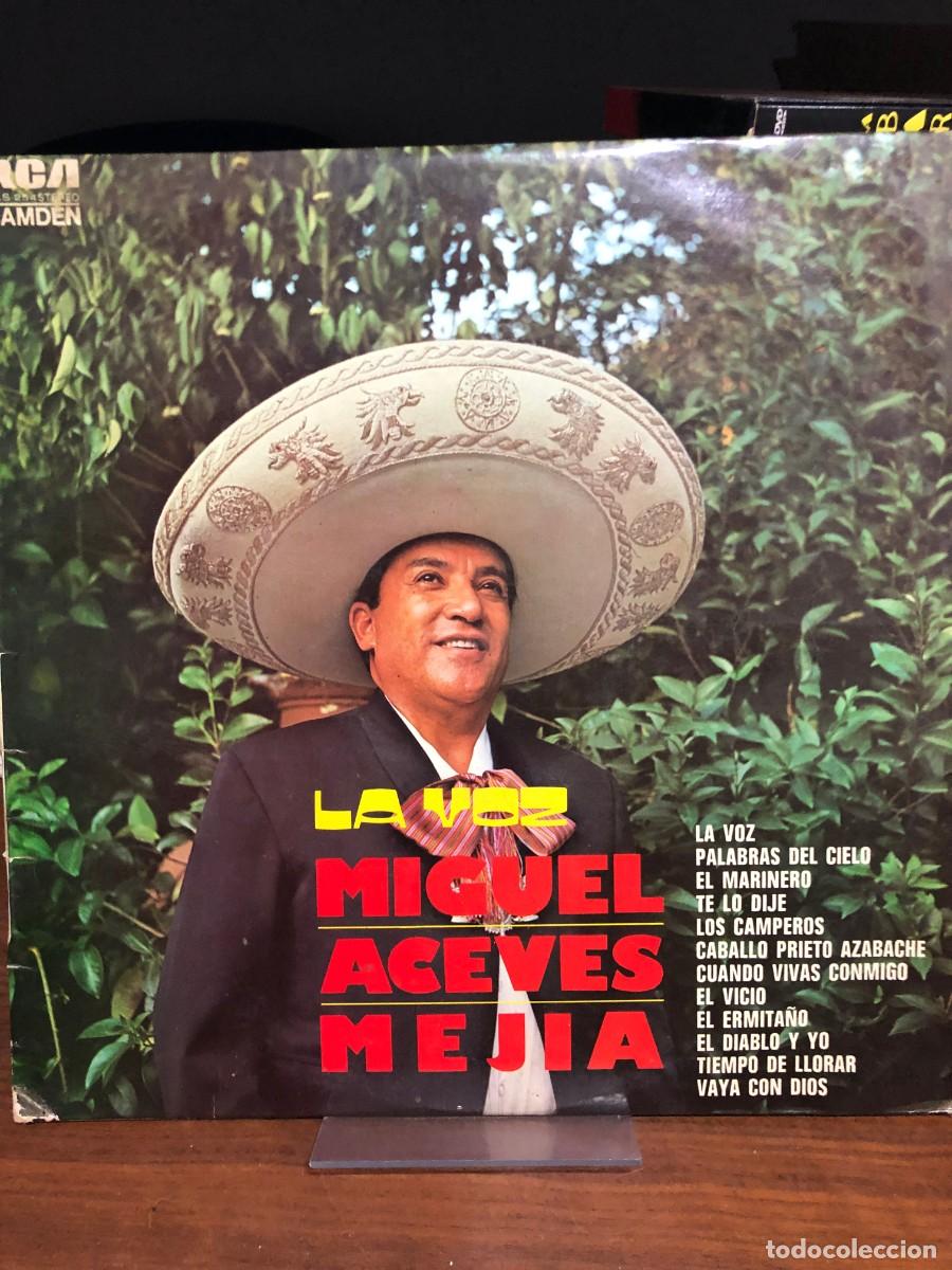 Discos de vinilo: La Voz Miguel Aceves Mej&iacute;a