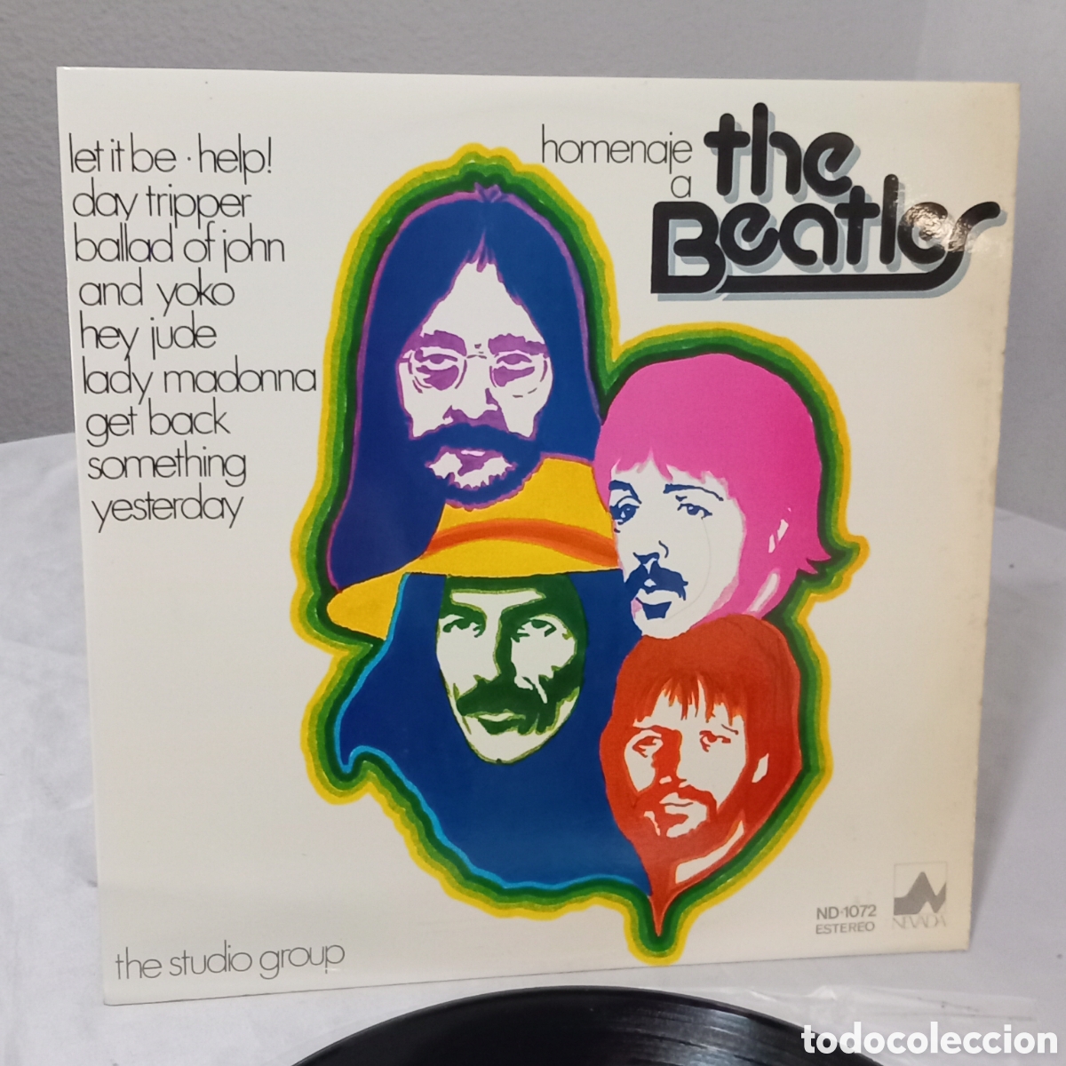 Discos de vinilo: Lp HOMENAJE A LOS BEATLES/THE STUDIO GROUP(1977 SPAIN)VINILO COMO NUEVO