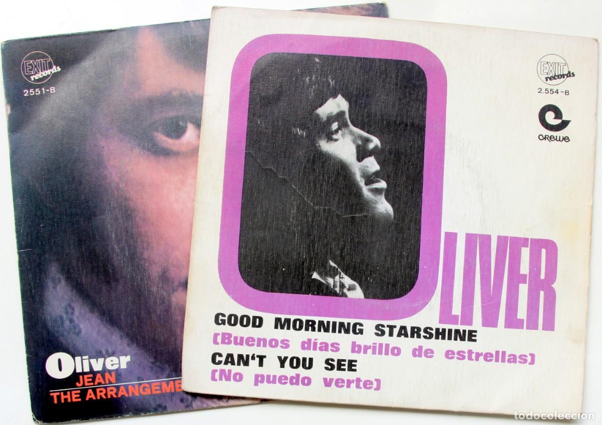 Discos de vinilo: OLIVER: GOOD MORNING STARSHINE / CAN'T YOU SEE // JEAN / THE ARRANGEMENT - EXIT 1969