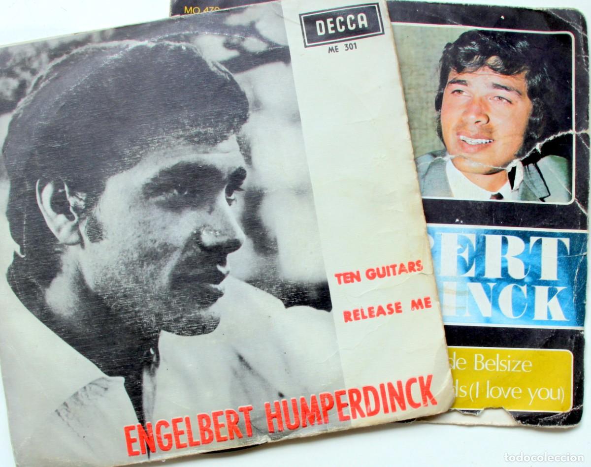 Discos de vinilo: ENGELBERT HUMPERDINK: 10 GUITARS / RELEASE ME//LES BICYCLETTES DE BELSIZE / 3 LITTLE WORDS 1966-68