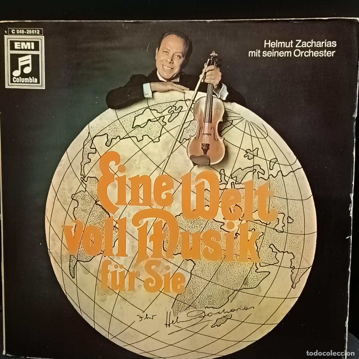 Discos de vinilo: HELMUT ZACHARIAS y su orquetsa. Eine Welt voll Musik fur Sie. LP con fotos