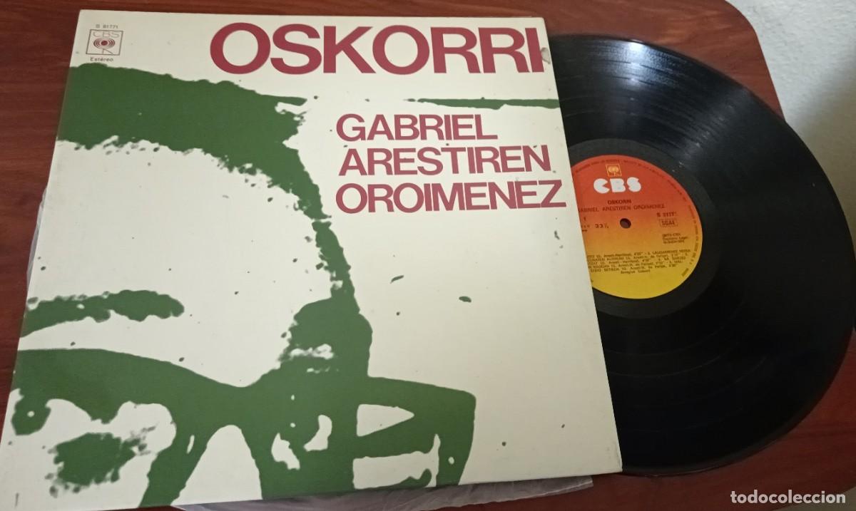 Discos de vinilo: LP OSKORRI GABRIEL ARESTIREN OROIMENEZ CBS A&Ntilde;O 1976