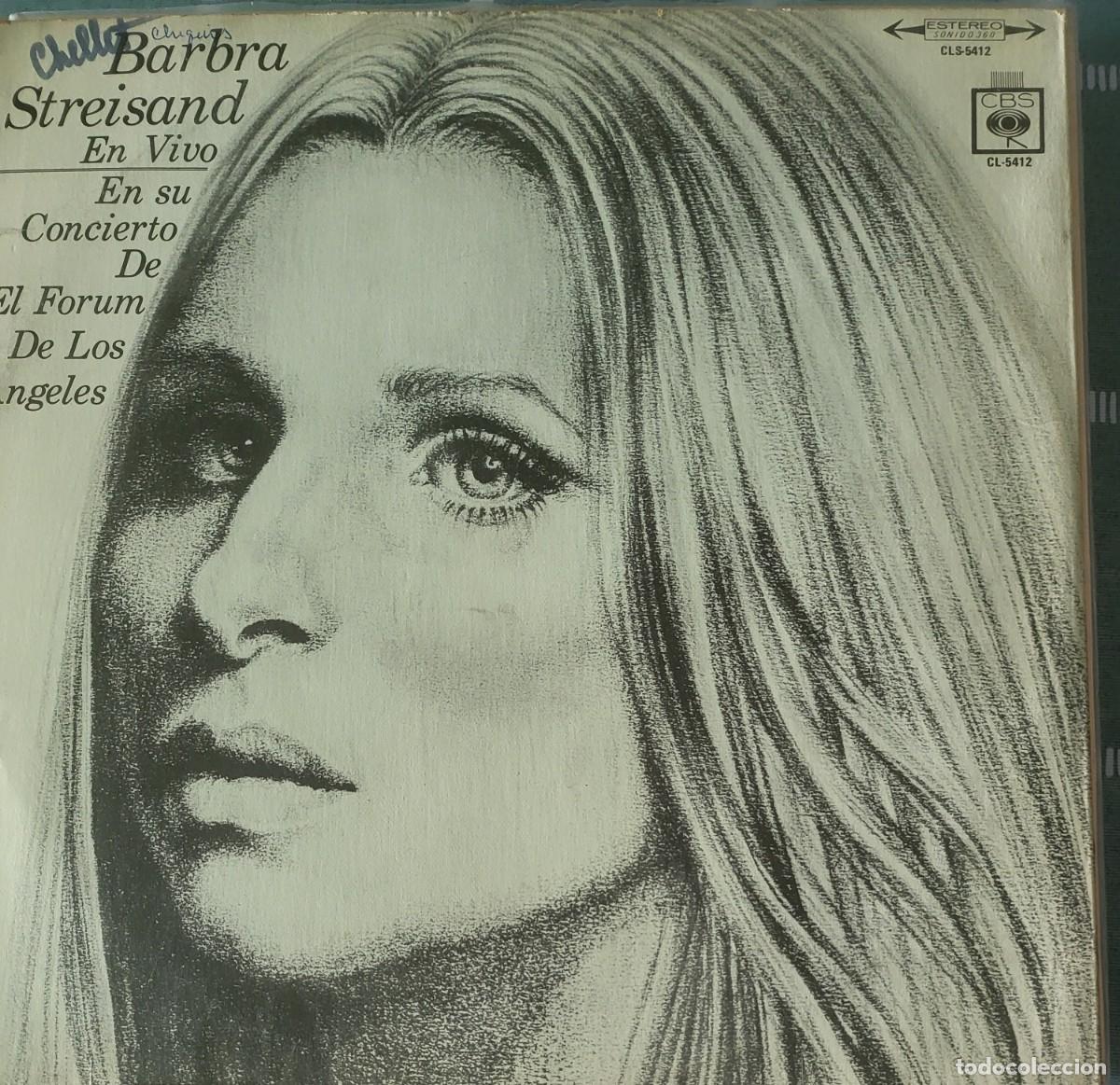 Discos de vinilo: Barbra Streisand en vivo Lp sello CBS editado en M&eacute;xico a&ntilde;o 1973...