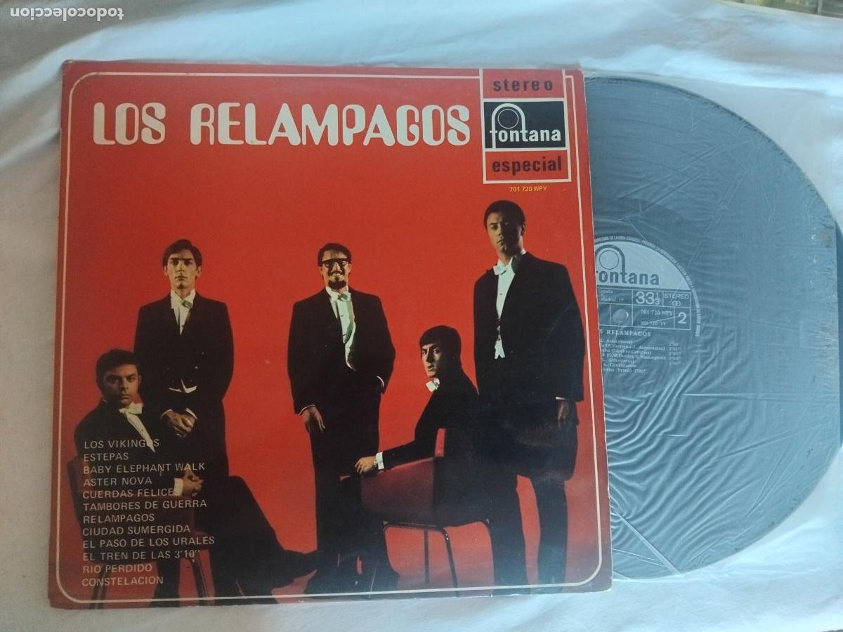 Discos de vinilo: LOS RELAMPAGOS. LOS VIKINGOS + 11. LP FONTANA 1969