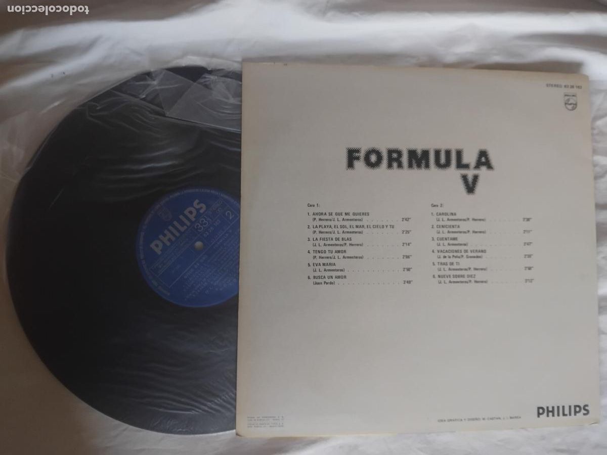 Discos de vinilo: FORMULA V. DISCO DE ORO. LP PHILIPS 1975. - Foto 3