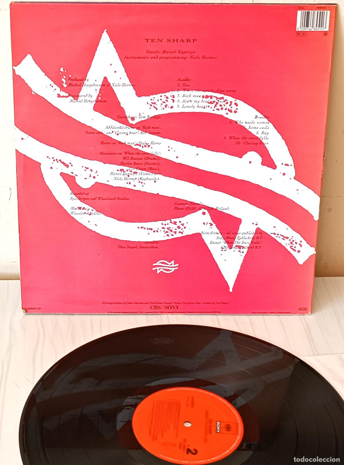Discos de vinilo: TEN SHARP - UNDER THE WATER-LINE CBS, SONY - 1991 - Foto 2