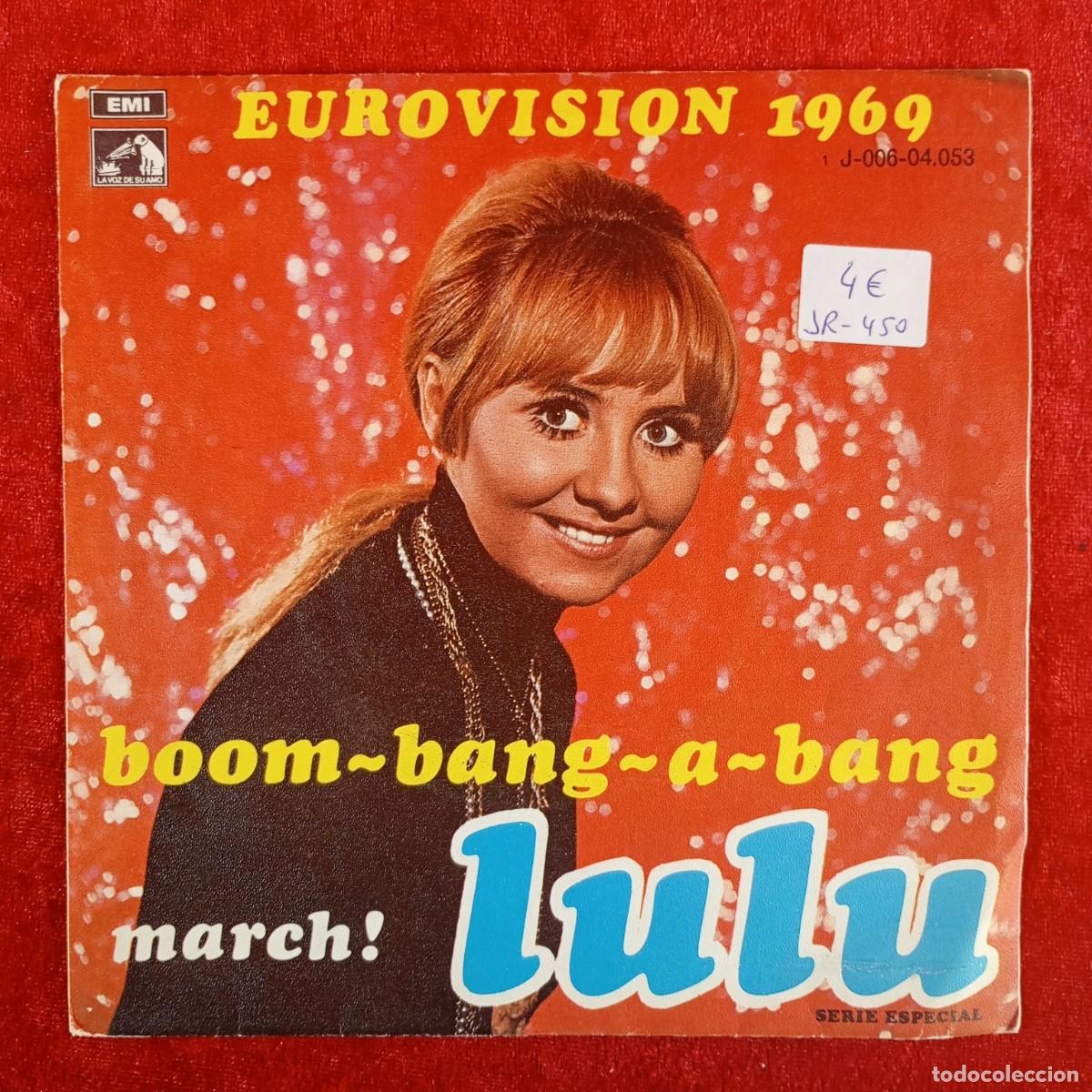 Discos de vinilo: LULU - EUROVISION 1969 - BOOM-BANG-A-BANG - MARCH - J-006-04.053 - SINGLE - DISCO VINILO / 4232