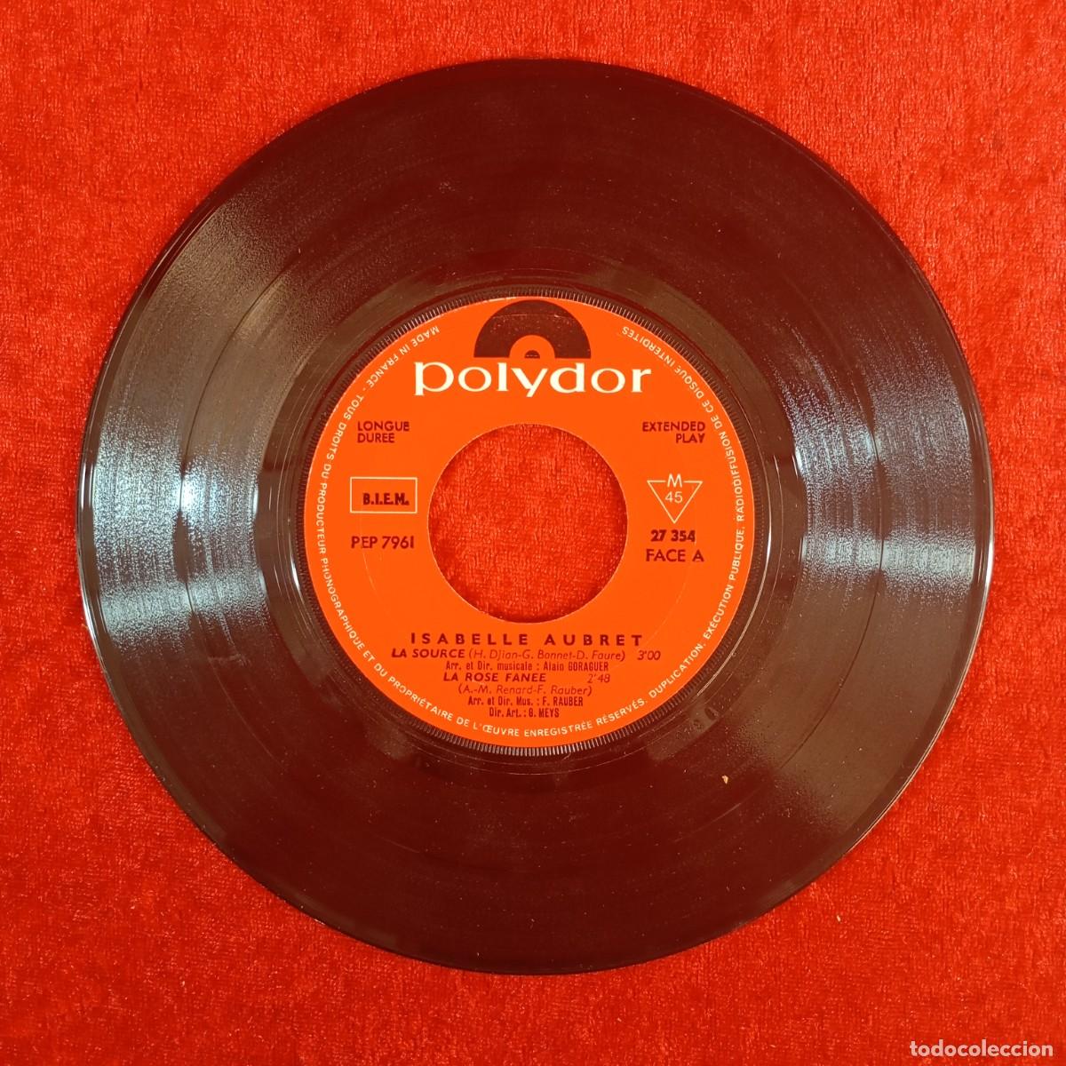 Discos de vinilo: LA SOURCE - ISABELLE AUBRET - 27.354 - SINGLE - DISCO VINILO / 4247 - Foto 4