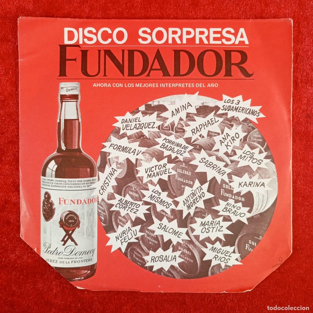 Discos de vinilo: DISCO SORPRESA - FUNDADOR - VER FOTOS DE LAS CANCIONES QUE INCLUYE - SINGLE - DISCO VINILO / 4254