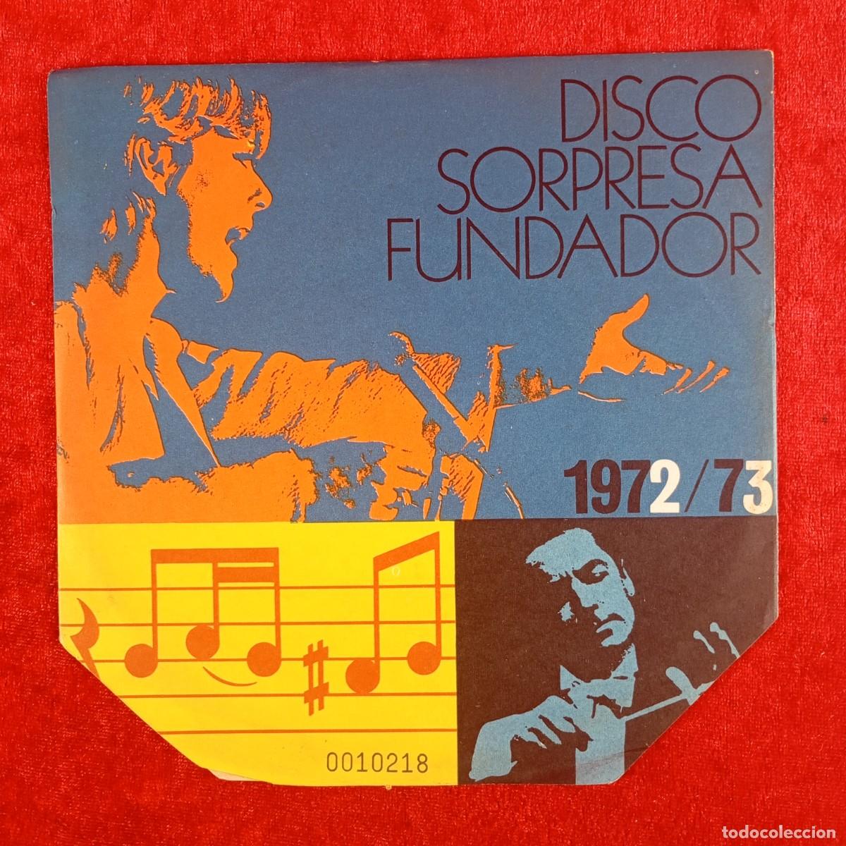Discos de vinilo: DISCO SORPRESA - FUNDADOR - VER FOTOS DE LAS CANCIONES QUE INCLUYE - SINGLE - DISCO VINILO / 4258