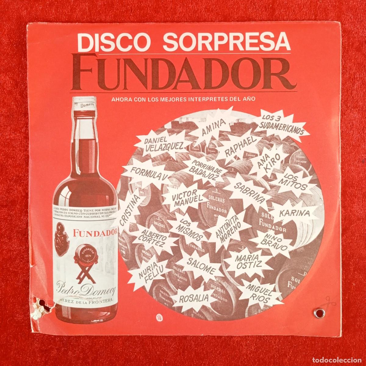 Discos de vinilo: DISCO SORPRESA - FUNDADOR - VER FOTOS DE LAS CANCIONES QUE INCLUYE - SINGLE - DISCO VINILO / 4269