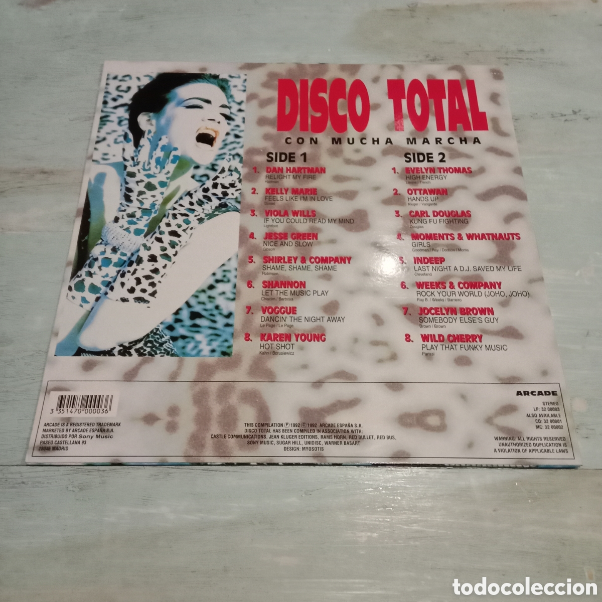 Discos de vinilo: VARIOS - DISCO TOTAL CON MUCHA MARCHA - LP - Foto 2