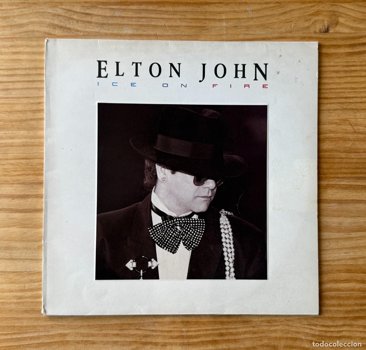 Discos de vinilo: Elton John - Ice on fire. Spain 1985 - Foto 1