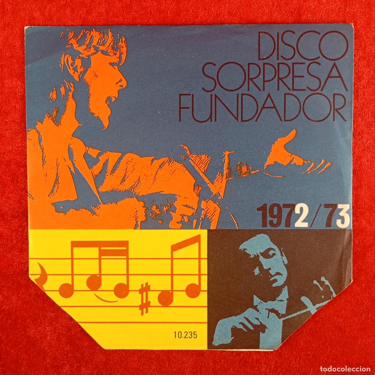 Discos de vinilo: DISCO SORPRESA FUNDADOR - VER FOTOS PARA VER QUE CANCIONES INCLUYE - SINGLE - DISCO VINILO / 4276