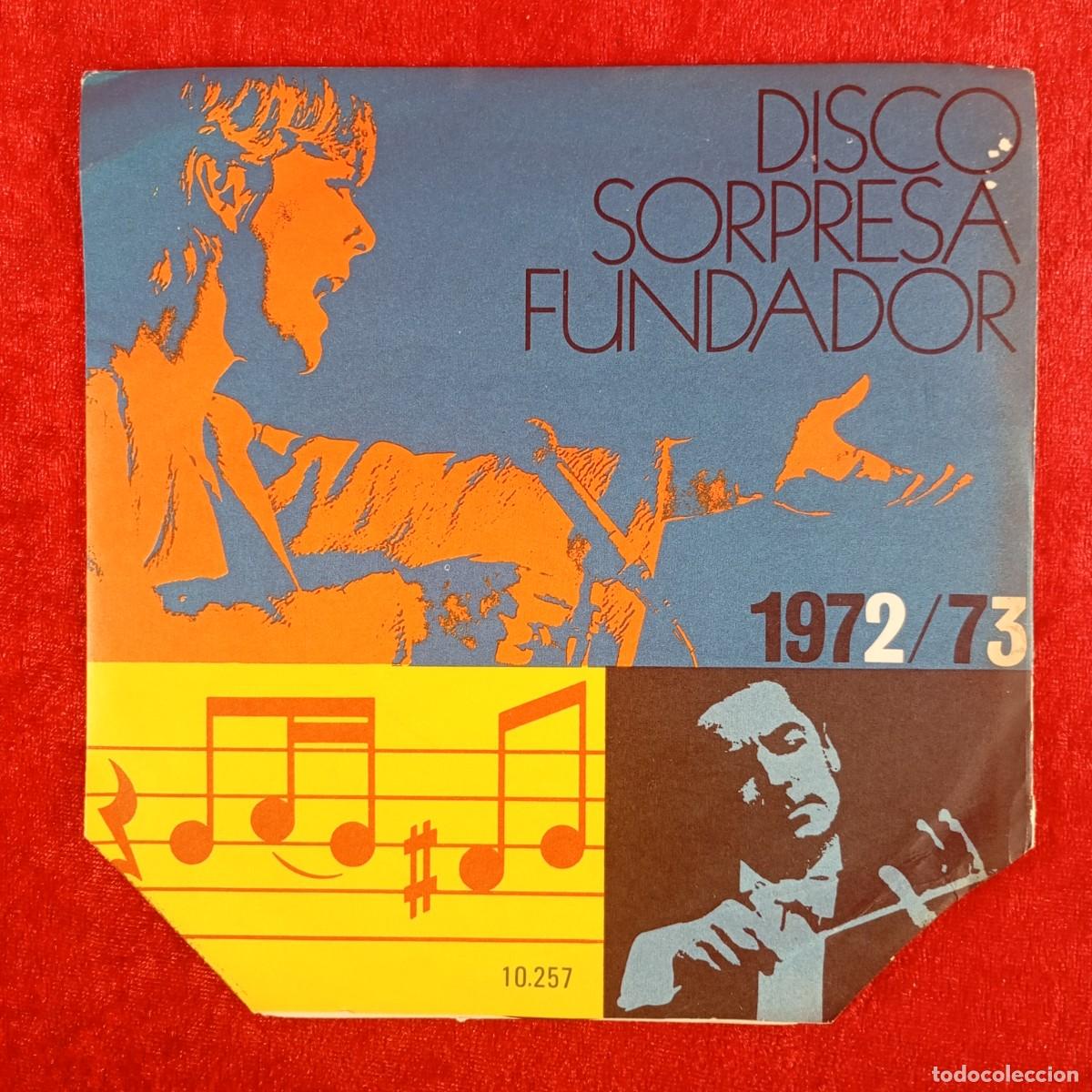 Discos de vinilo: DISCO SORPRESA FUNDADOR - VER FOTOS PARA VER QUE CANCIONES INCLUYE - SINGLE - DISCO VINILO / 4278