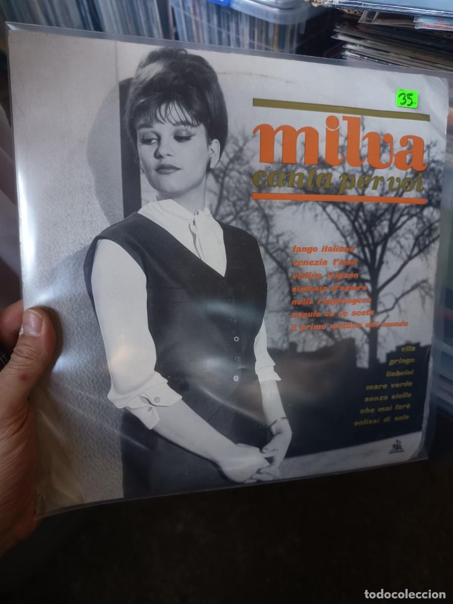 Discos de vinilo: LOTE 450, LP MILVA (CANTA PER VOI),ITALIA 1962